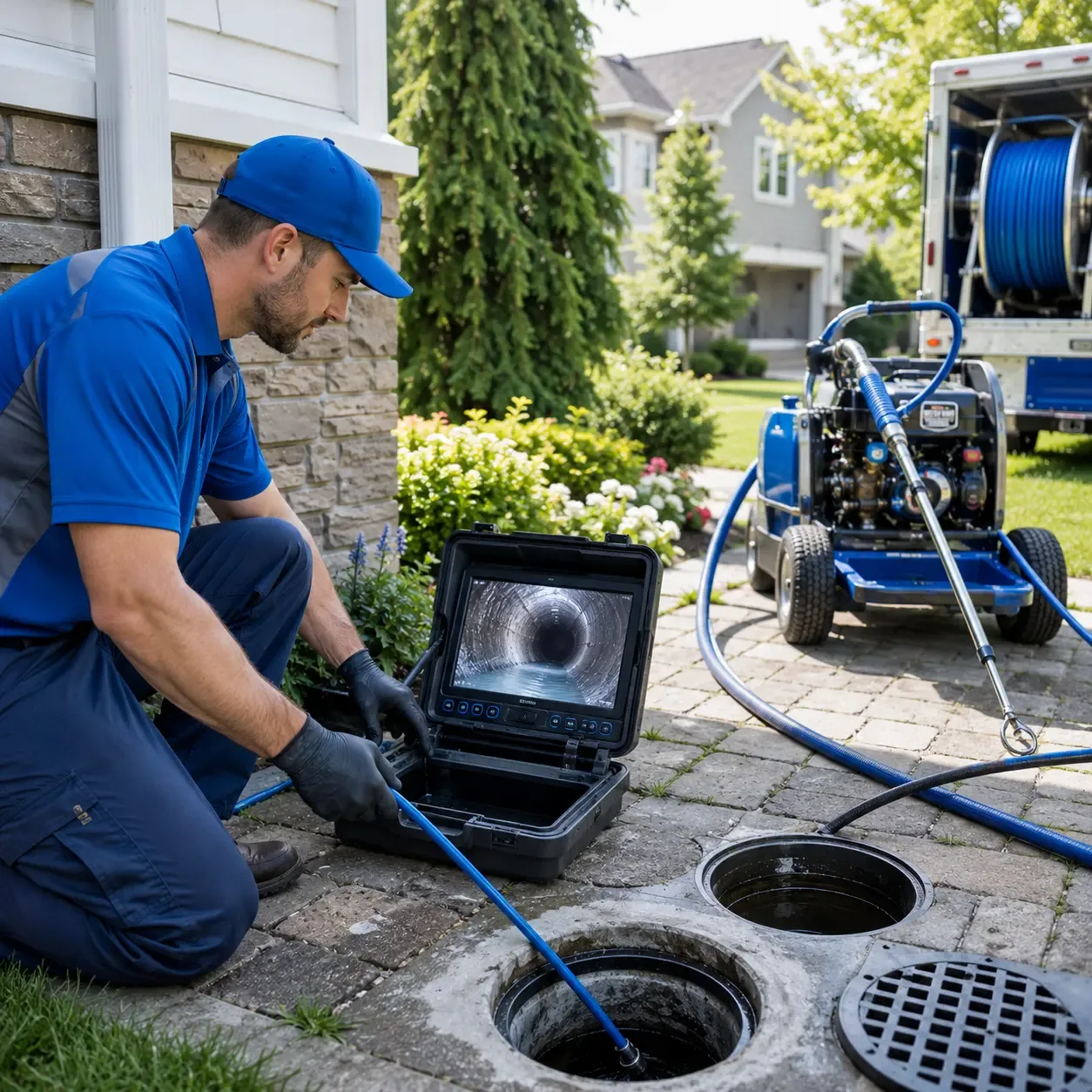 Outdoor drain cleaning professionals serving Troy, NH